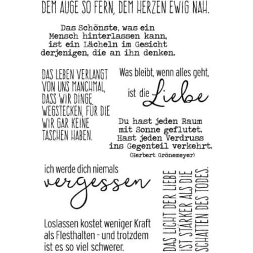 German language Clear Silicone Stamp Seal for DIY scrapbooking photo album Decorative clear stamps A333