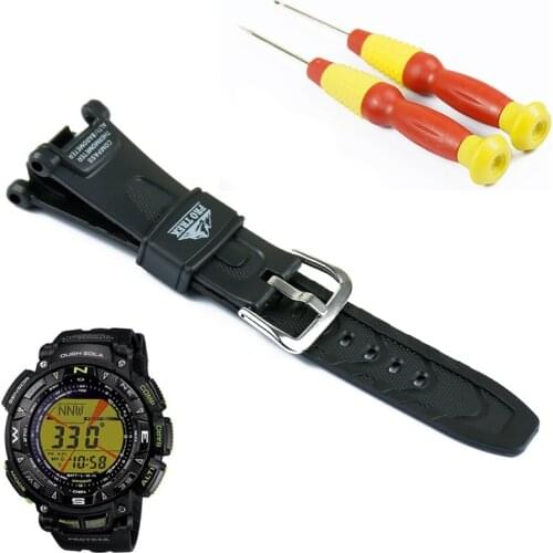High Quality Replacement Strap For Casio PRG-240 PRG-40 Watch Silicone Strap Durable Waterproof Sport Wrist Band With Tool