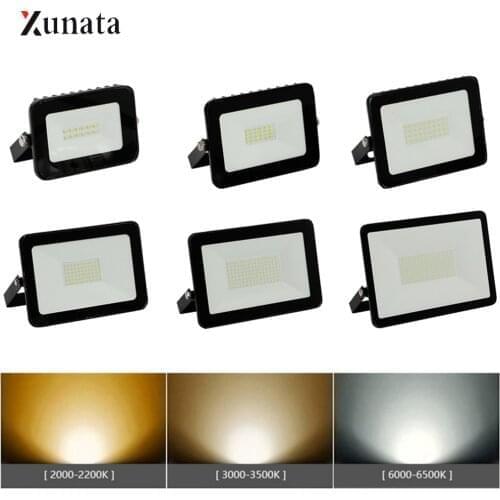 LED Spotlight Ultra-thin Led Floodlight IP66 Waterproof SMD2835 LED light House Outdoor Led Focus 10/20/30/50/100W Led Reflector