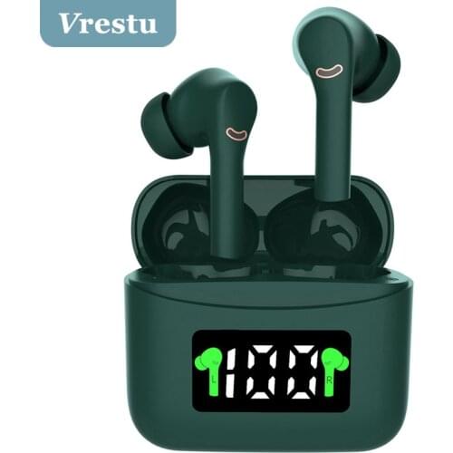 TWS True Wireless V5.2 Earphone Wireless with Charging Box LED Display Headphone HD Stereo Earbuds Gaming Fone De Ouvido sem fio