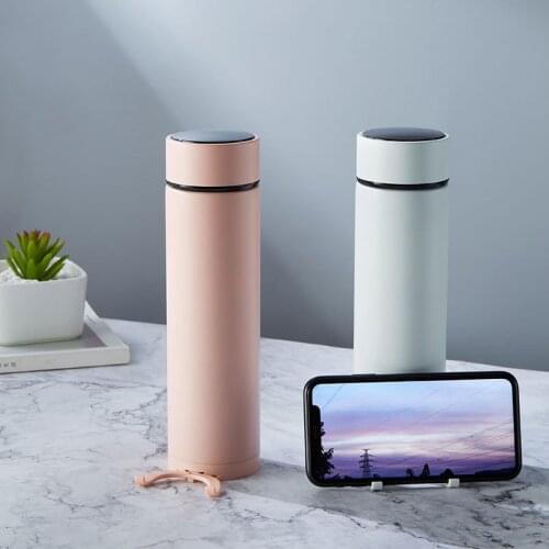 Intelligent temperature measurement of thermos cup new bracket stainless steel cup custom touch intelligent thermos cupk7233