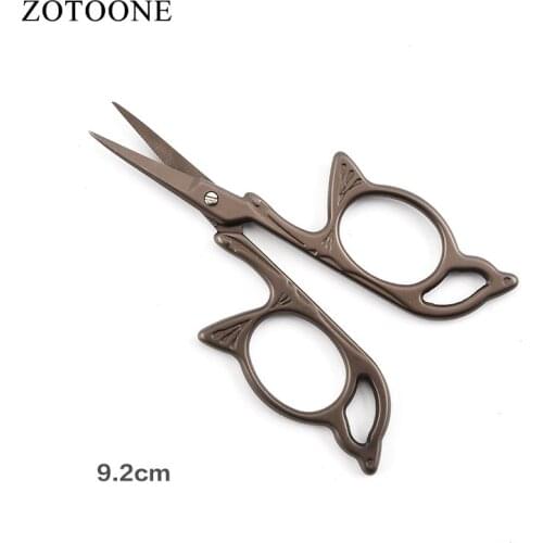 ZOTOONE Vintage Scissors Zigzag Steel Scissors Pinking Shears Fabric Antique Craft Embroidery Trimming Scissors Sewing Tools C