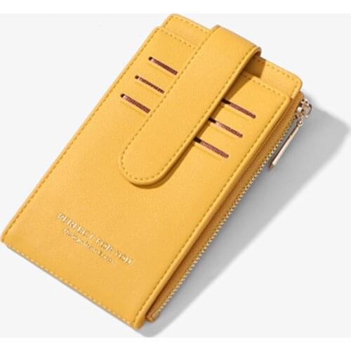 NEW Card Holder Women Purse Wallets Anti-theff Female Business Credit Card Wallet Ladies Card Bag Zipper Coin Purse Pocket