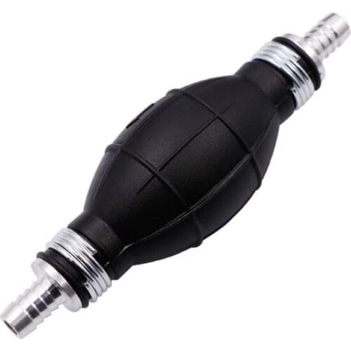 1pc 6/8/10/12mm Rubber & Aluminum Alloy Hand Fuel Pump Line Hand Primer Bulb Gas Petrol For Auto Car Boat Marine Outboard