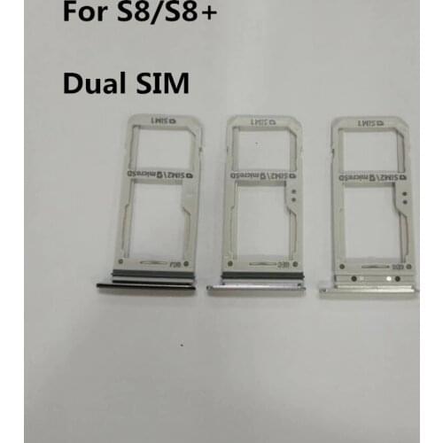 1PCS Dual/Single SIM Card Slot SD Card Tray Holder Adapter for Samsung Galaxy S8 G950 S8 Plus G955