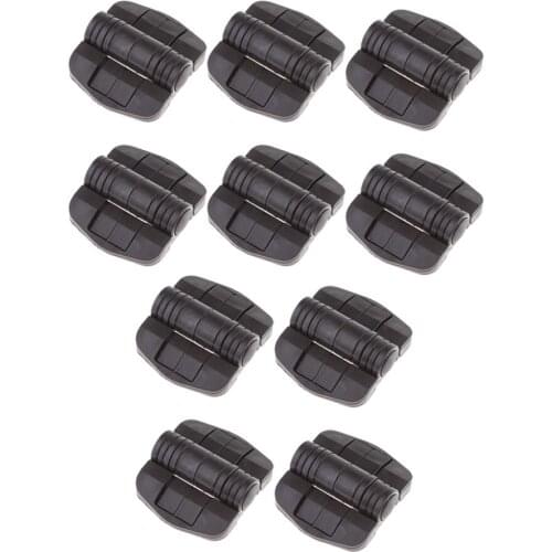 10pcs Position Control Hinge 115 Degree Detent, Replace for Southco C6-25 C6-5 - Black