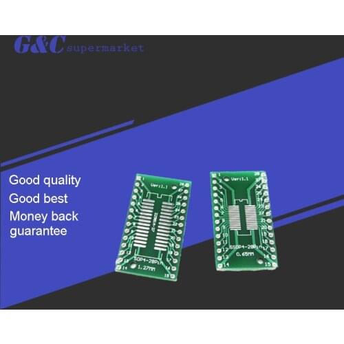 10PCS TSSOP28 SSOP28 To DIP28 0.65mm adapter transfer board for AD9850 PL2303HX diy electronics