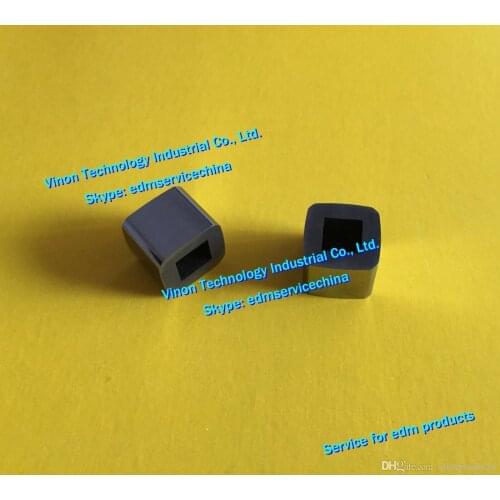 2pcs) C007 Power Feed Contact 12x12x10x6mm 200630654 Upper for ROBOFIL 2030si,4030si Charmilles edm parts 200.630.654, 630.654