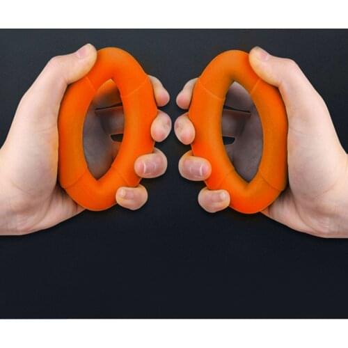2PCS Strength Hand Grip Ring Muscle Power Training Rubber Ring Fitness Body Building Carpal Expander Training Finger Ring New