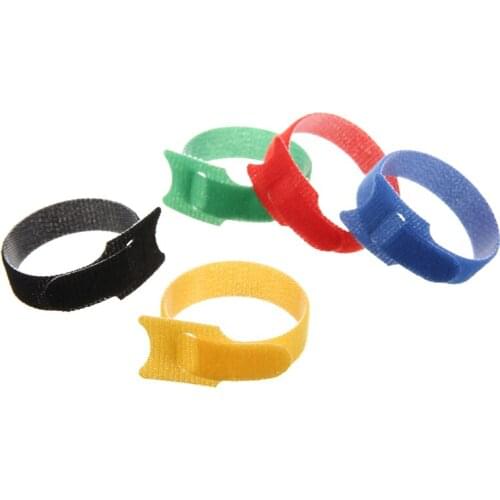 20Pcs/lot Cable Organizer Wire Winder Reusable Fastening Earphone Cable Organizer Mouse Ties Management Fixed Cables