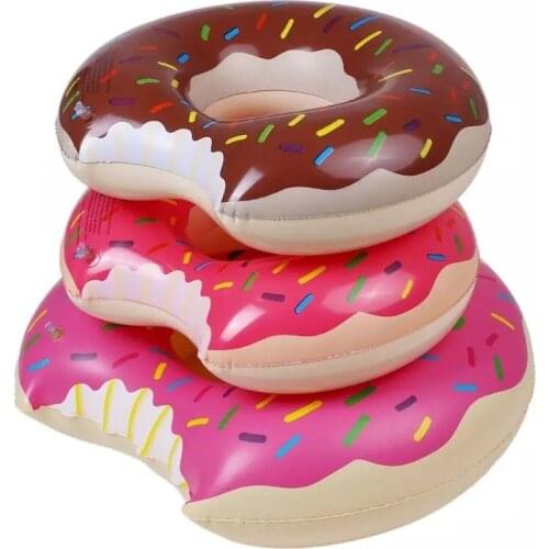60/70/80CM Inflatable Donut Swimming Ring Pool Float Beach Sea Party Water Sport Adult Kid Swimming Training To Prevent Drowning