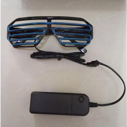 8PC/Lot 3 Modes Quick Flashing EL LED Glasses Luminous Party Lighting Colorful Glowing Classic Toys For Dance DJ, Party Mask