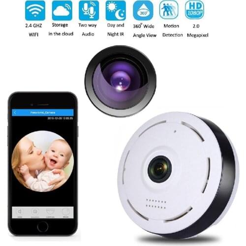 Wifi Wireless Panoramic Camera HD 360 Degree Night Vision Fisheye Security Camera IP Camera