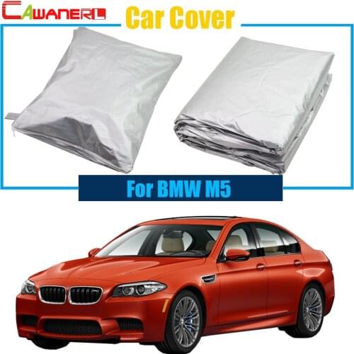 Cawanerl Car Cover Anti UV Rain Snow Resistant Sun Shield Cover Car-Cover Dustproof For BMW M5