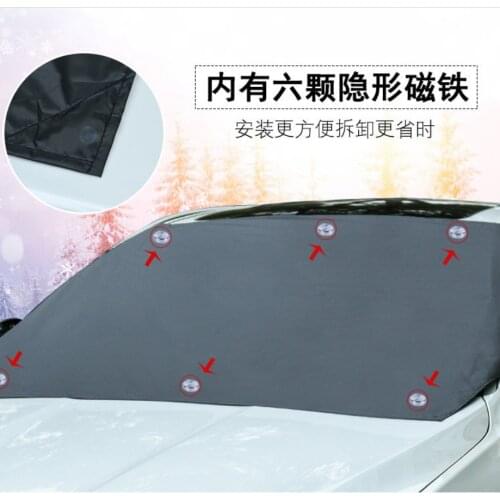Front Windscreen Cover Automobile Magnetic Sunshade Cover Car Windshield Snow Sun Shade Waterproof Protector Cover Car