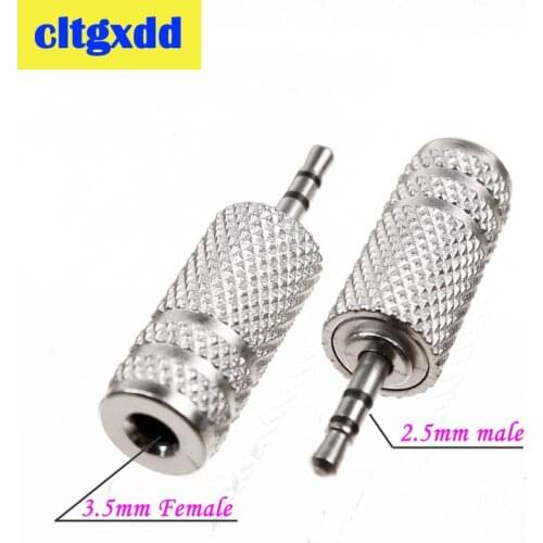 Cltgxdd 1pc 2.5 mm Male to 3.5 mm Female audio Stereo Adapter Plug Converter Headphone jack