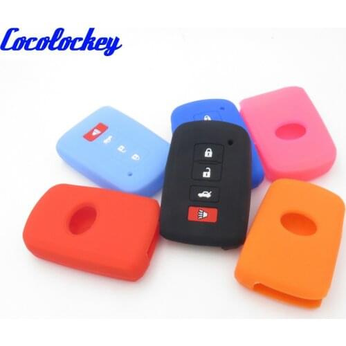 Cocolockey Silicone Skin Cover Shell fit for TOYOTA Smart Remote Key Case Fob CV4400