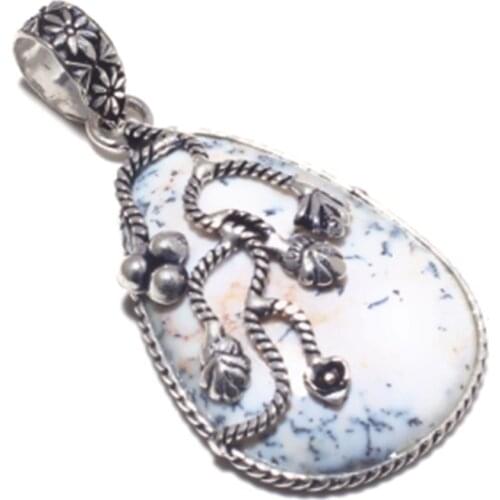 Dendrite Opal Silver Overlay over Copper , 55 mm, P7144