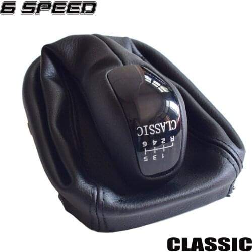 For Mercedes-Benz C-Class 2000-2002 W203 C 180 5 6 Speed Shifter Car Leather Boot Gear Shift Knob Head Lever Cover Accessories