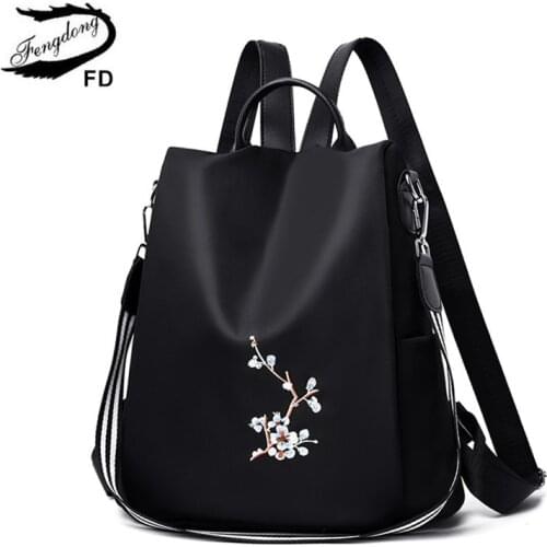 Fengdong Women's Black Backpacks China