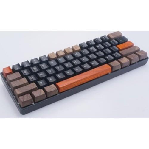 Solid Wood Keycaps For Cherry Mx Switch Mechanical Game Keyboard Keycaps Replacement DIY Decoration Wood Caps OEM No Backlight