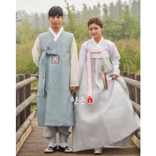 Korean Imported Fabric / Bride Groom Wedding Hanbok / Couple Hanbok / Wedding Dress