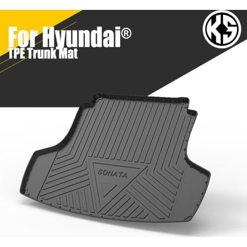 Trunk Mat Customized TPE For Hyundai ELANTRA SONATA SANTAFE TUCSON IX25 35 Car Waterproof NonSlip Rubber Cargo Liner Accessories