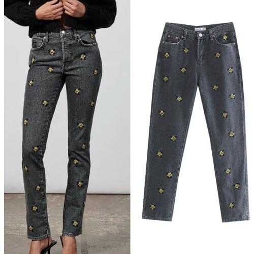 Kumsvag Women's Jeans With Embroidery