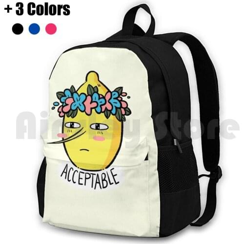 Soft Lemongrab Outdoor Hiking Backpack Riding Climbing Sports Bag Adventure Time Fanart Lemon Lemongrab Cute Soft Cartoons