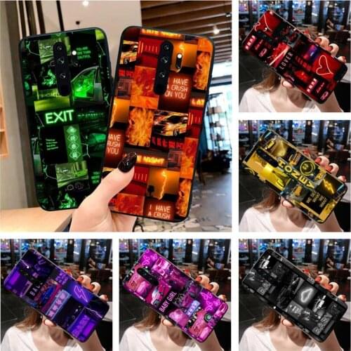 Tokyo Drift Neon Car collage Phone Case for Redmi 9A 8A 7 6 6A Note 10 9 8 8T Pro Max Redmi 9 K20 K30 Pro