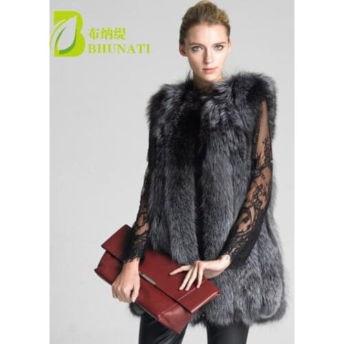 New winter fur coat /Vest Women warm faux plus size fur Jacket thicken vintage women faux fur Fox coat Vests