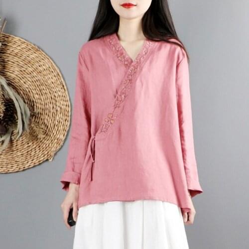 Chinese Style Clothing Women Clothes 2021 Cheongsam Blouse Traditional Cheongsam Oriental Tops Chinese Qipao Cheongsam Top 12183