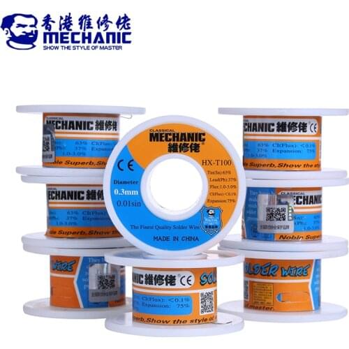 MECHANIC 0.2/0.3/0.4/0.5/0.6/0.8/1.0/1.2mm 55g Soldering Tin Wire Tin Reel Rosin Core Welding Wire Roll No-clean FLUX 2.0
