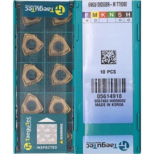 6NGU090508R-M TT9080 Original Taegutac Carbide Inserts Turning Inserts Lathe Tools 10Pcs/Lot