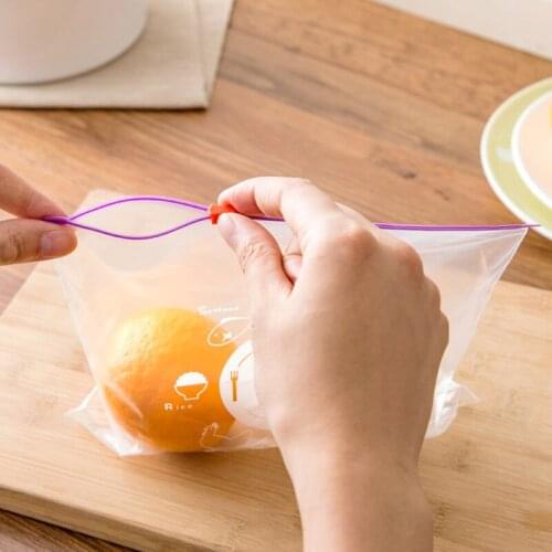 Fresh-Keeping Bag Food Plastic Tub Transparent Sealed Pocket Food Grade Container Eco-Friendly Recycle Plastic Kitchen Packing