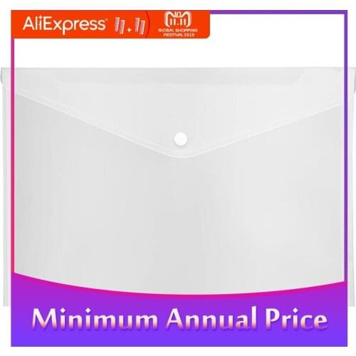 A4 Document File Bag Envelope Holder Storage Case Snap Button Organizer Container for Papers Office Stationery r20