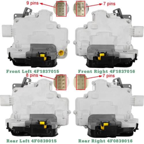 Door Lock Actuator Front Rear Left Right 4F1837015G 4F1837016 4F0839015 4F0839016 For AUDI A3 A6 8P1 8P7 C6 A8 R8 For SEAT Exeo