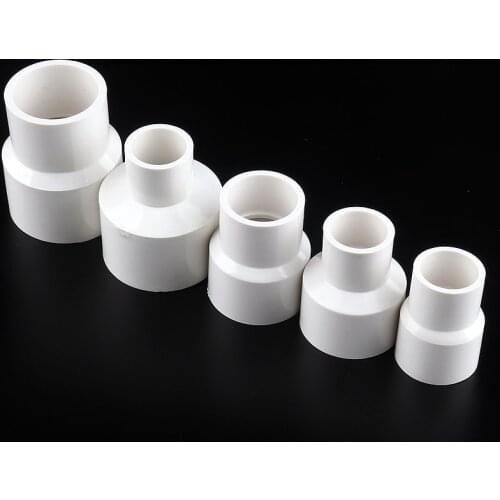 15pcs/set 25*20mm To 63*20mm White Reducing Straight Connector Garden Irrigation Fish Tank PVC Pipe Joints Aquariums Accessories