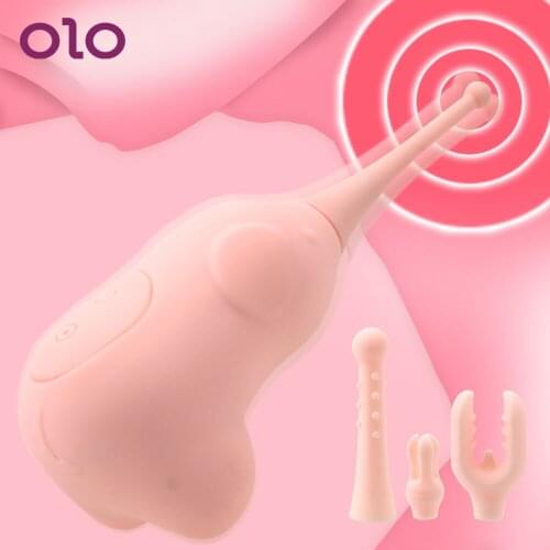 OLO 10 Modes High Frequency G-Spot Clitoris Stimulator Vagina Vibrator Dildo Masturbator Cute Elephant Vibrator Sex Shop Adult