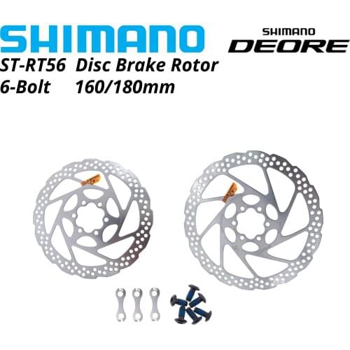 Shimano DEORE SM RT56 Brake Disc 6 Bolt Mountain Bikes Disc M610 RT56 M6000 Brake Disc 160MM 180MM MTB
