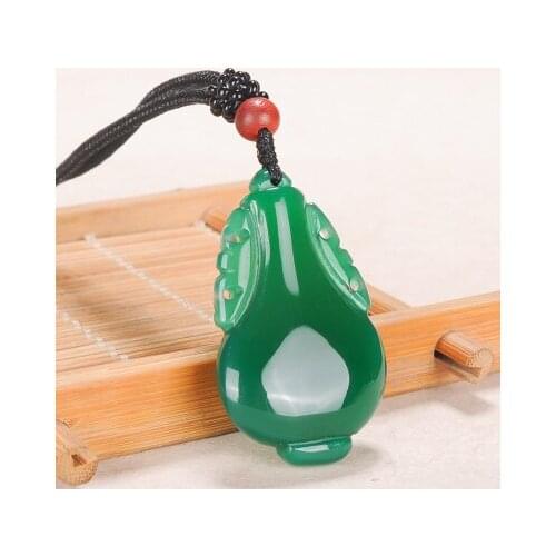 Zheru jewelry natural agate chalcedony aquarium pendant necklace exquisite jewelry best gift