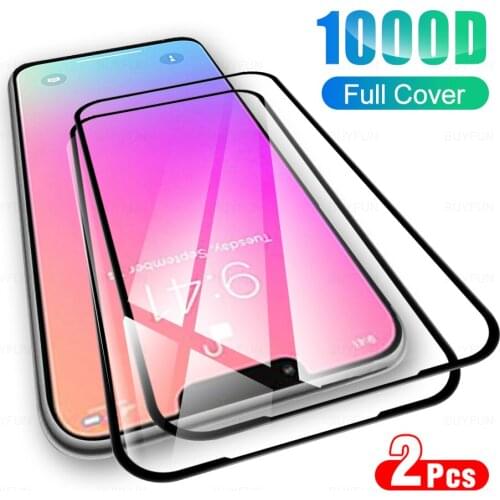For iPhone 13 Pro Max 2Pcs Full Cover Protective Tempered Glass Phone Screen Protector Film For APPLE Aifon iPhone13 Mini 2021