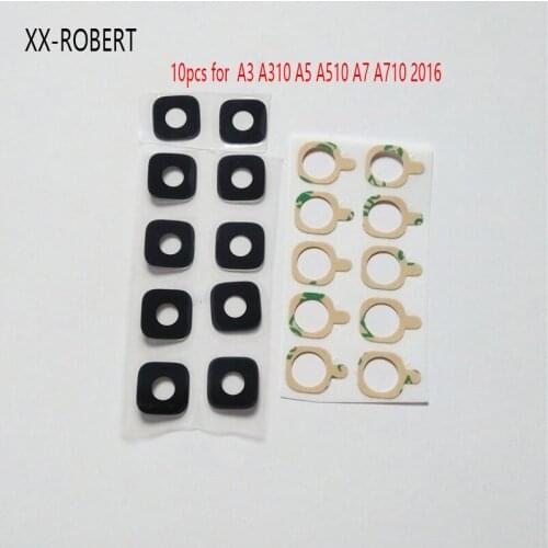 10pcs Rear Back Camera Lens Glass + 3M Sticker for SamSung A3 A5 A7 A310 A510 A710 Replacement Parts ( 2016 Version )