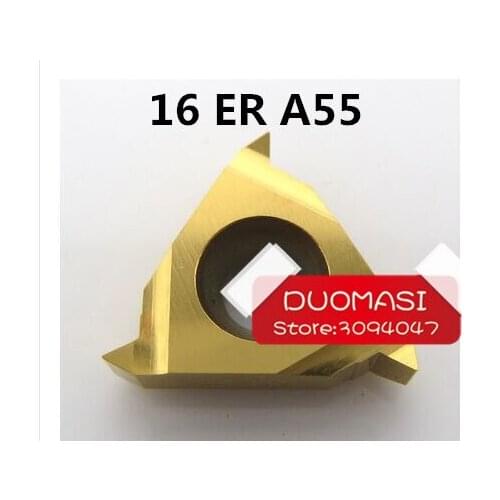16 ER A 55 ,Indexable Tungsten Carbide Threading Lathe Inserts for Threaded Lathe Holder,thread turning tool holders