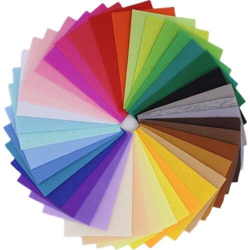 CMCYILING 20*15CM Felt Fabric For Needlework Diy Sewing Crafts Felt Polyester Cloth Home Decorations Nonwoven 40 Colors