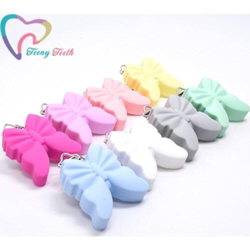 5 PCS Silicone Animal Butterfly Baby Pacifier Clips Safety Pacifier Holder Dummy Clips DIY Pacifier Chain Accessory BPA Free