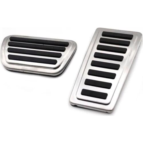 Car Internal Accessories For 2021 Dodge Ram 1500 2500 AT Stainless Steel Accelerator Pedal Brake Pads Pedals Anti-slip Pedal