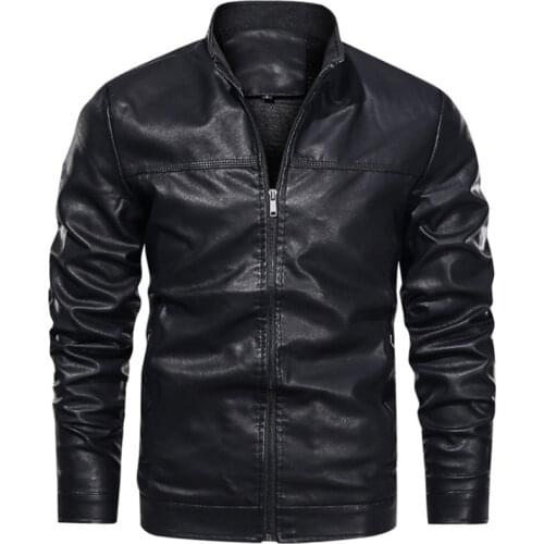 Spring Autumn Leather Jacket Male Casual PU Clothing New Arrival Mens Leather Jackets and Coats Motorcycle Leather Jacket