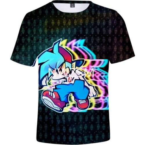 Game Friday Night Funkin 3D T Shirt kids Sports Casual Short Shirt O-Neck Boy Girl children Funny Tops