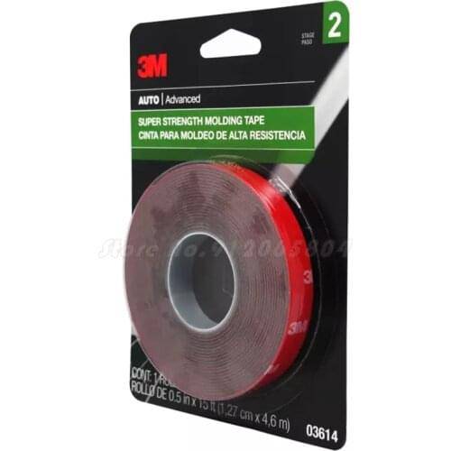 3M Foam Double Sided Self Adhesive Tape Super Strong Car Special Sticker Two Face Waterproof Black Sponge Wall Light